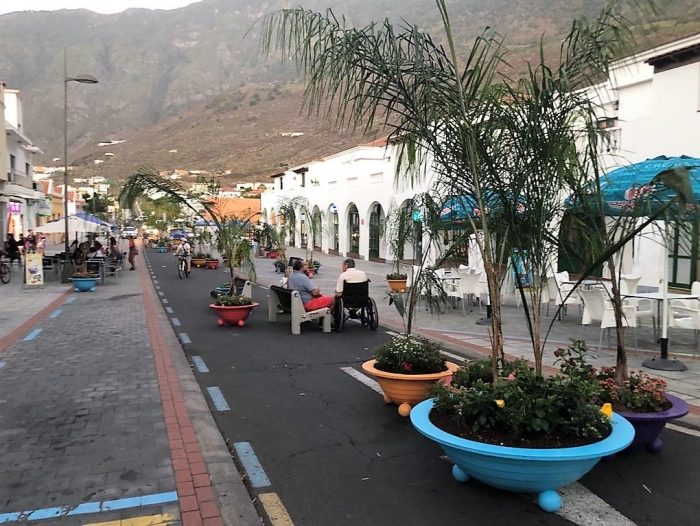 La Frontera peatonaliza un tramo de la zona comercial abierta de Tigaday