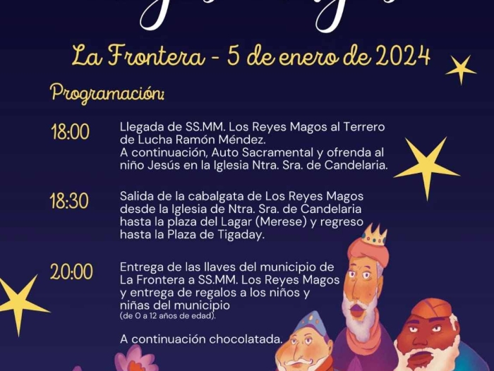 La Frontera recibirá a los Reyes Magos de Oriente en el Terrero de Lucha Ramón Méndez