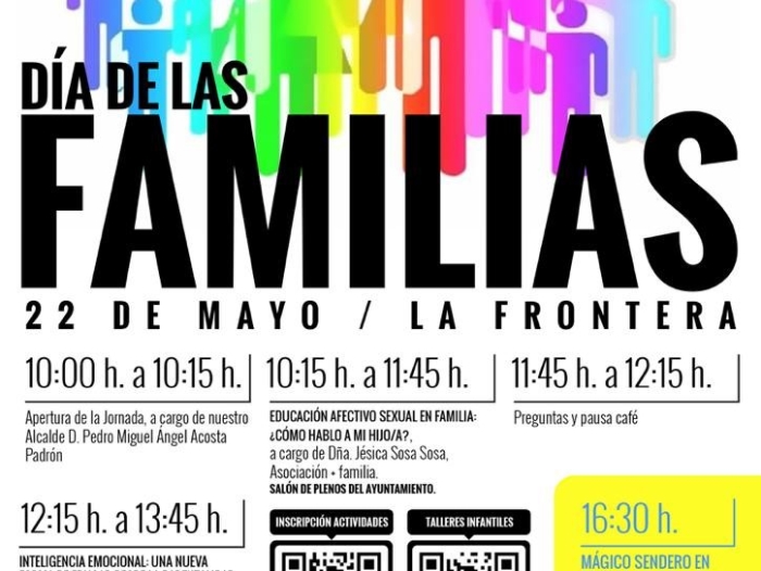 El Ayuntamiento de La Frontera organiza este domingo 22 de mayo una Jornada de Infancia y Familia