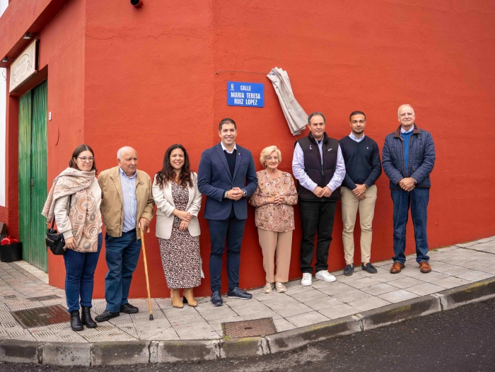 La Frontera rotula la calle de María Teresa Ruiz López